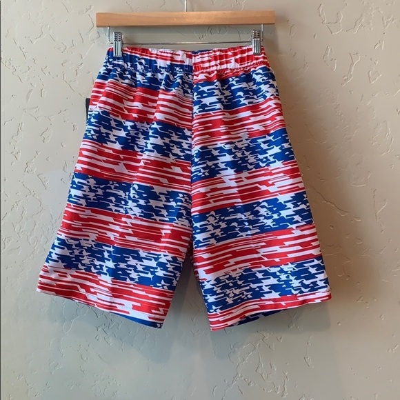 Speedo Men’s Board shorts Red White Blue - Picture 3 of 6